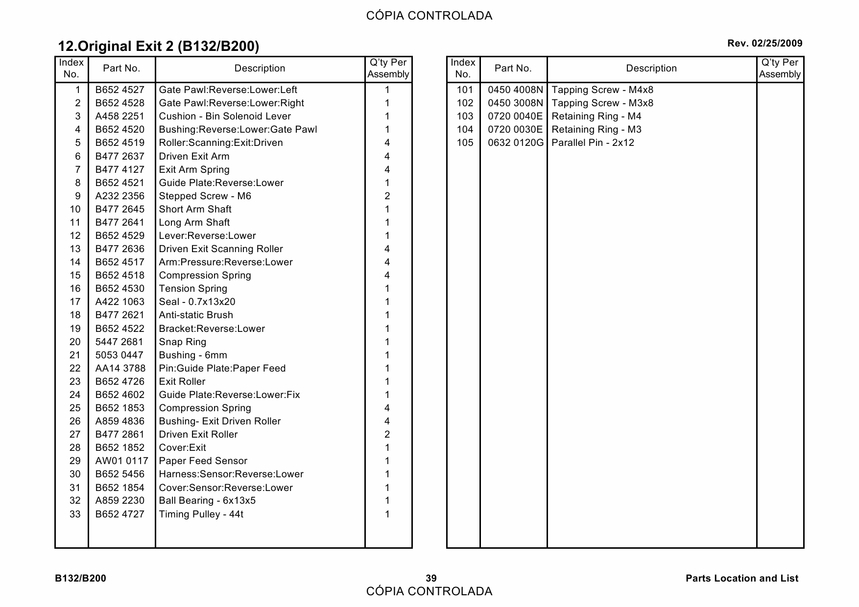 RICOH Aficio 3260C 5560 B132 B181 B200 Parts Catalog-6